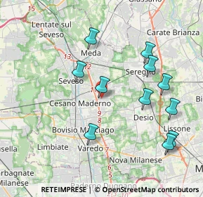 Mappa Via Monte Resegone, 20031 Cesano Maderno MB, Italia (4.02182)
