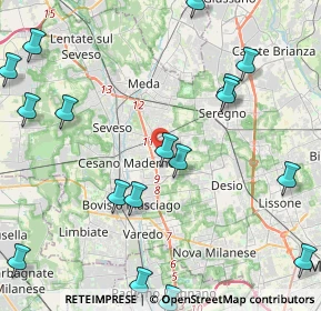 Mappa Via Monte Resegone, 20031 Cesano Maderno MB, Italia (6.1485)