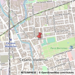 Mappa Via Don Natale Remartini, 4, 20811 Cesano Maderno, Monza e Brianza (Lombardia)