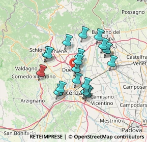 Mappa 36031 Dueville VI, Italia (11.224)
