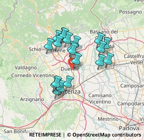 Mappa 36031 Dueville VI, Italia (10.925)