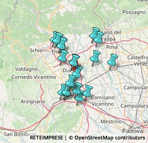 Mappa 36031 Dueville VI, Italia (10.188)