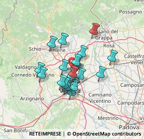 Mappa 36031 Dueville VI, Italia (9.825)