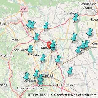 Mappa 36031 Dueville VI, Italia (9.3015)