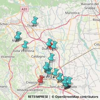 Mappa 36031 Dueville VI, Italia (10.236)