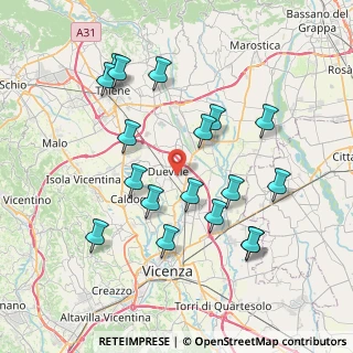 Mappa 36031 Dueville VI, Italia (7.73333)