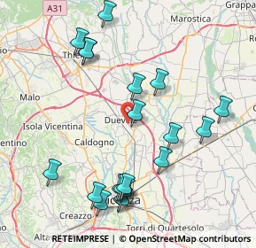Mappa 36031 Dueville VI, Italia (8.8205)