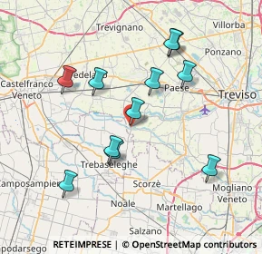 Mappa Via S. Ambrogio, 31050 Badoere TV, Italia (7.12727)