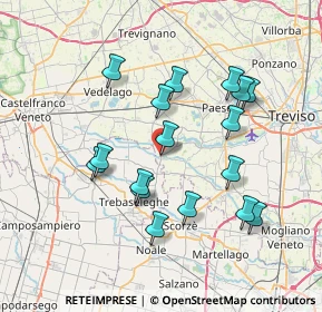 Mappa Via S. Ambrogio, 31050 Badoere TV, Italia (6.97)