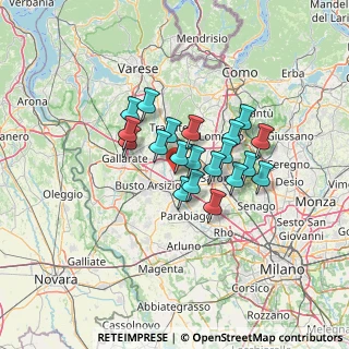 Mappa Via Lambro, 21050 Marnate VA, Italia (9.4835)