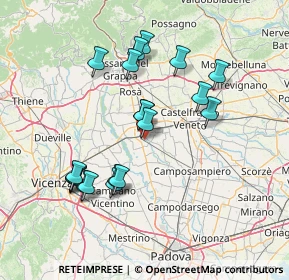 Mappa Via del Tergola, 35013 Cittadella PD, Italia (14.218)