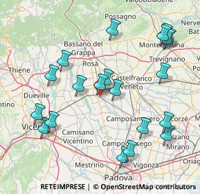 Mappa Via del Tergola, 35013 Cittadella PD, Italia (17.687)