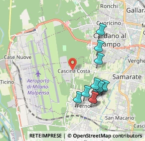 Mappa Via Cascina Costa, 21017 Samarate VA, Italia (1.87167)