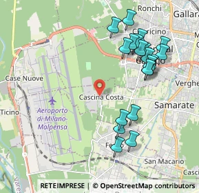 Mappa Via Cascina Costa, 21017 Samarate VA, Italia (2.097)