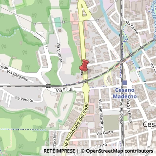 Mappa Via Nazionale dei Giovi, 46, 20811 Cesano Maderno, Monza e Brianza (Lombardia)