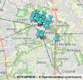 Mappa Via Antonio Gramsci, 20050 Seregno MB, Italia (1.4385)