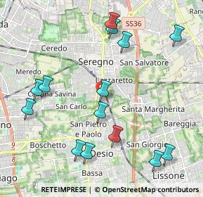 Mappa Via Antonio Gramsci, 20050 Seregno MB, Italia (2.35571)