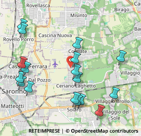 Mappa Strada Vicinale dei Moretti e Cabaiera, 20815 Cogliate MB, Italia (2.30941)