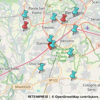 Mappa Via Levate, 24044 Dalmine BG, Italia (4.43909)