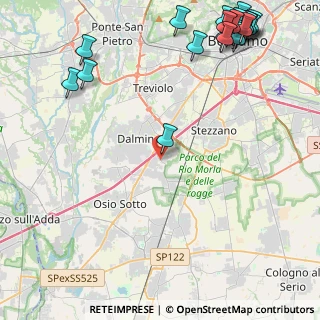 Mappa Via Levate, 24044 Dalmine BG, Italia (6.633)