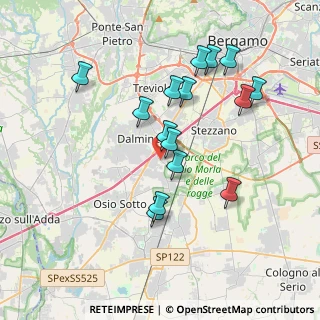 Mappa Via Levate, 24044 Dalmine BG, Italia (3.52867)