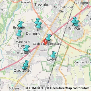 Mappa Via Levate, 24044 Dalmine BG, Italia (2.3075)