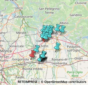 Mappa Via Levate, 24044 Dalmine BG, Italia (9.276)