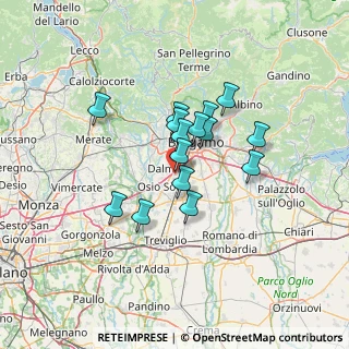 Mappa Via Levate, 24044 Dalmine BG, Italia (9.92133)