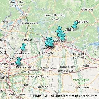 Mappa Via Levate, 24044 Dalmine BG, Italia (10.86917)