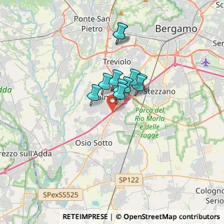 Mappa A4 Torino - Trieste, 24044 Dalmine BG, Italia (2.18091)