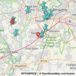 Mappa A4 Torino - Trieste, 24044 Dalmine BG, Italia (4.82364)