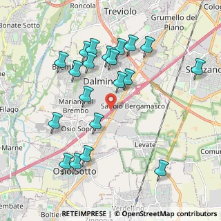Mappa A4 Torino - Trieste, 24044 Dalmine BG, Italia (2.072)
