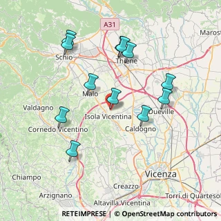 Mappa Via San Marco, 36033 Isola vicentina VI, Italia (7.61083)
