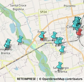 Mappa Via I' Maggio, 35014 Fontaniva PD, Italia (2.717)