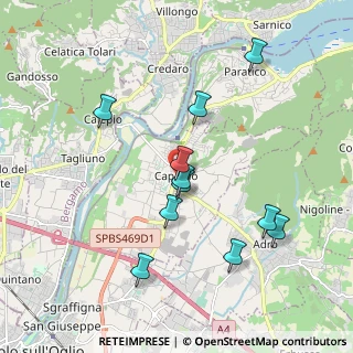 Mappa Via Parco Rimembranza, 25031 Capriolo BS, Italia (1.83545)
