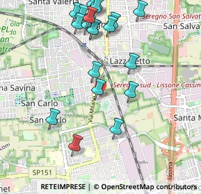 Mappa Via Antonio Gramsci, 20831 Seregno MB, Italia (1.1305)