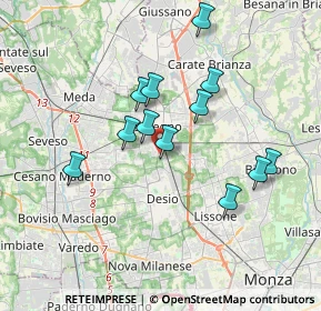 Mappa Via Antonio Gramsci, 20831 Seregno MB, Italia (3.1875)