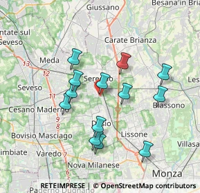Mappa Via Antonio Gramsci, 20831 Seregno MB, Italia (3.26615)