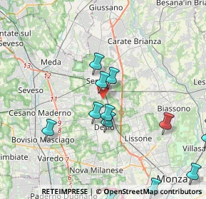 Mappa Via Antonio Gramsci, 20831 Seregno MB, Italia (4.87385)