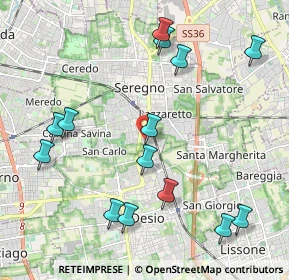 Mappa Via Antonio Gramsci, 20831 Seregno MB, Italia (2.35)