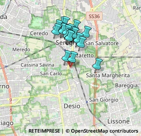 Mappa Via Antonio Gramsci, 20831 Seregno MB, Italia (1.428)