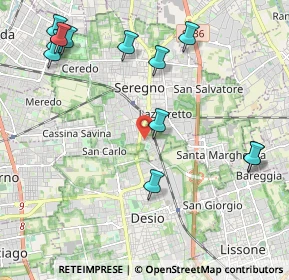 Mappa Via Antonio Gramsci, 20831 Seregno MB, Italia (2.54)