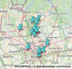 Mappa Via Pirandello, 20831 Seregno MB, Italia (10.79462)