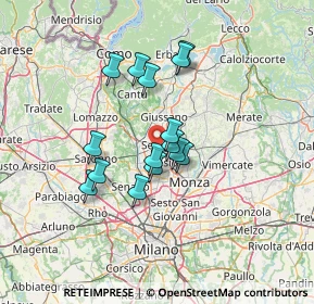 Mappa Via Pirandello, 20831 Seregno MB, Italia (10.428)