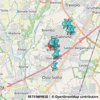 Mappa Via Tiraboschi Gerolamo, 24044 Dalmine BG, Italia (1.21455)