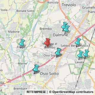 Mappa Via Tiraboschi, 24044 Dalmine BG, Italia (2.13727)