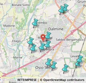 Mappa Via Tiraboschi, 24044 Dalmine BG, Italia (2.20462)