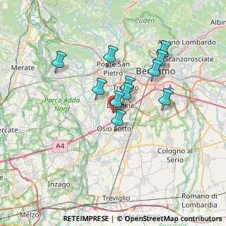 Mappa Via Tiraboschi Gerolamo, 24044 Dalmine BG, Italia (5.66545)