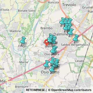 Mappa Via Meucci, 24044 Dalmine BG, Italia (1.774)