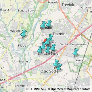 Mappa Via Meucci, 24044 Dalmine BG, Italia (1.4225)